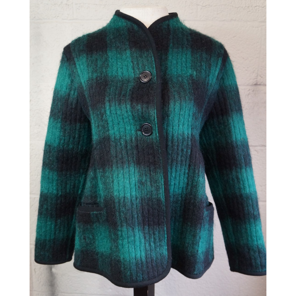 Vintage Mr. Beene By Geoffrey Beene Mohair Wool Blend Silk lining Blazer Sz 8